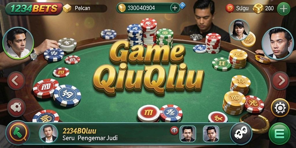 Gameplay QiuQiu yang seru dan menegangkan di 1234BETS.