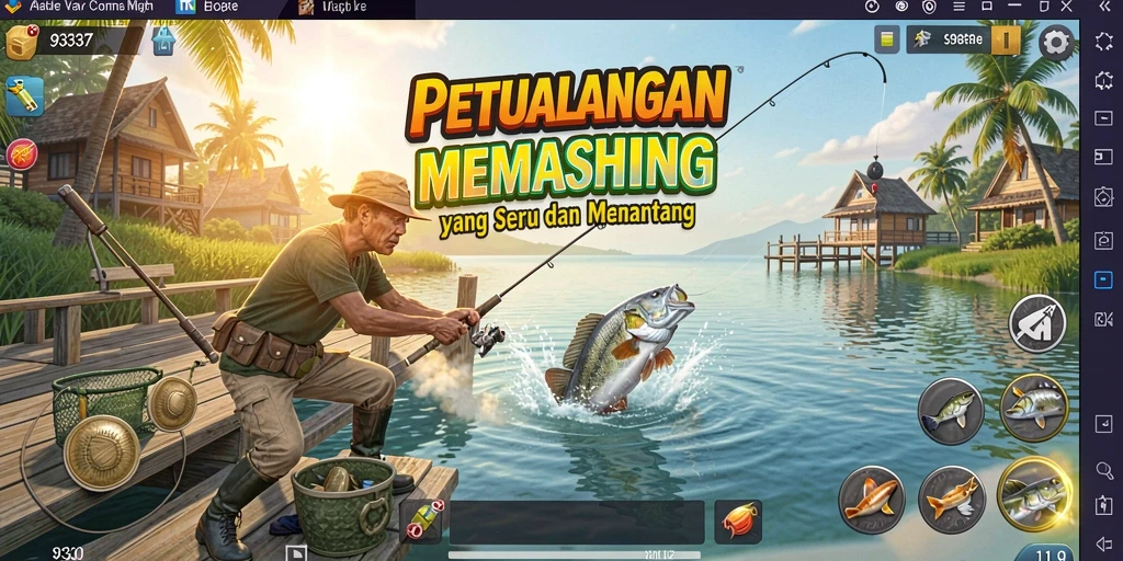 Screenshot utama 93337 menampilkan gameplay memancing yang menakjubkan.