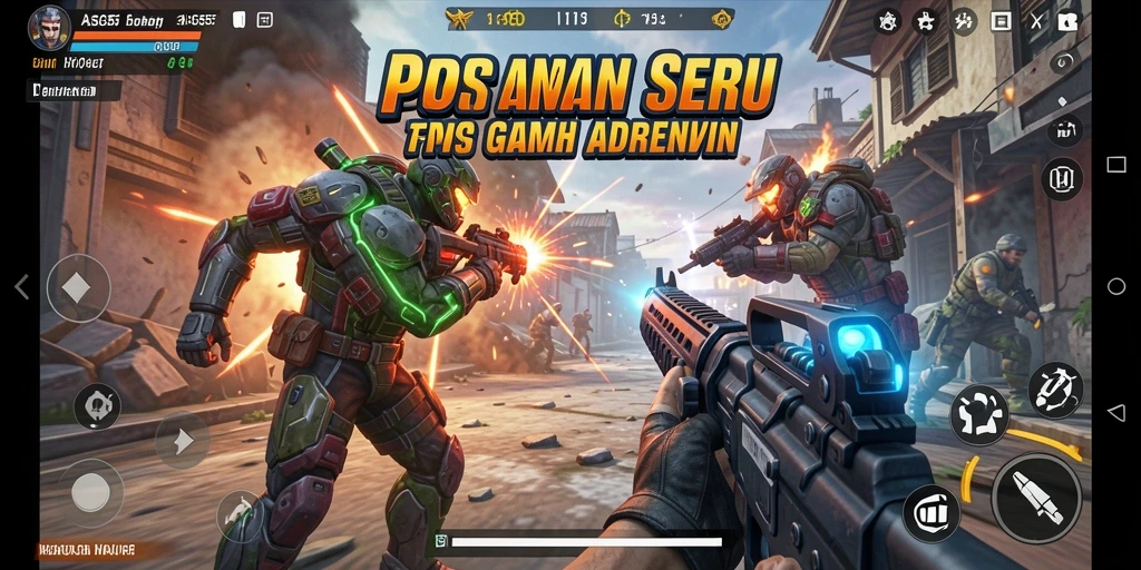 Tampilan mendebarkan dalam gameplay ASG55 yang penuh aksi.