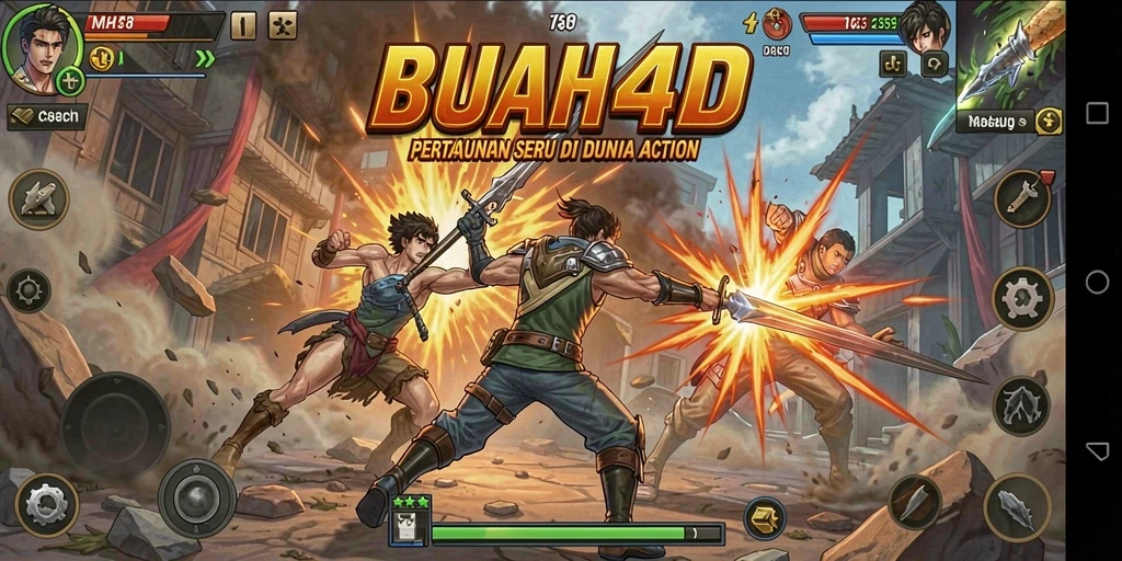 Tangkapan layar BUAH4D menampilkan pertarungan yang mendebarkan dan grafis yang menawan.