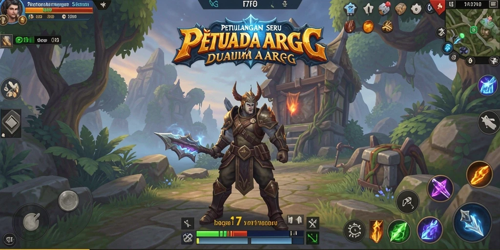 Tampilan menawan dari gameplay ARPG F7F7 dengan karakter beraksi.