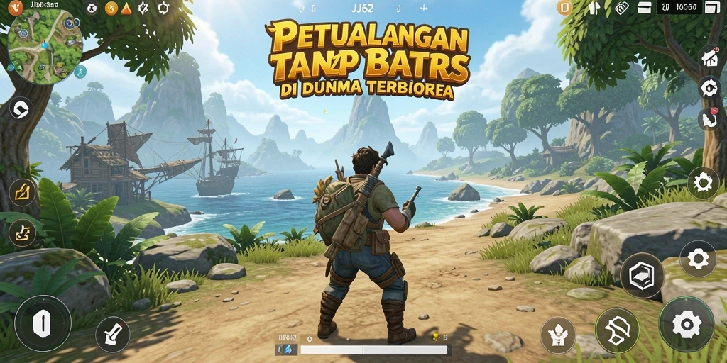 Gameplay JJ62 yang menakjubkan dalam dunia terbuka yang luas.