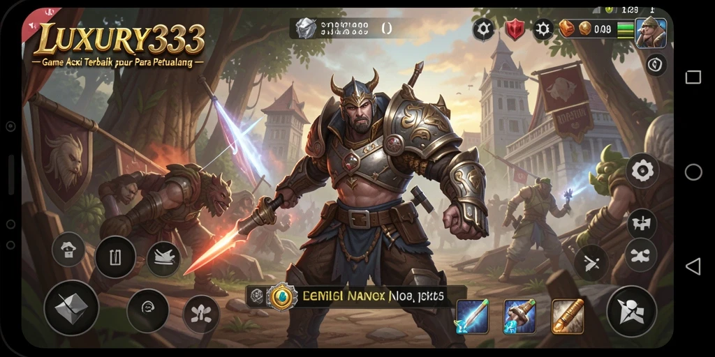 Tampilan gameplay mendebarkan dari LUXURY333 yang penuh aksi.