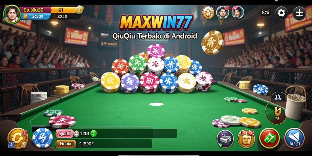 Tampilan gameplay QiuQiu yang menegangkan dan seru.
