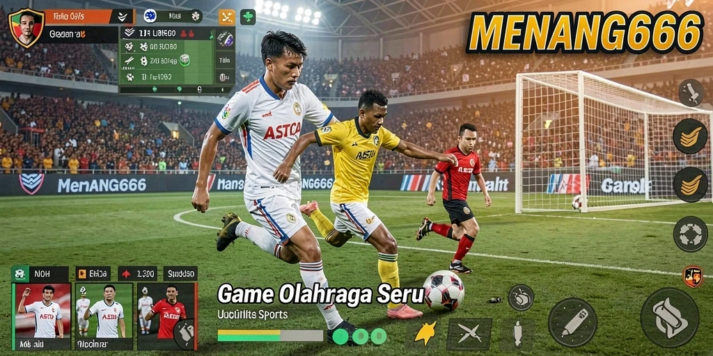Tampilan gameplay MENANG666 yang menampilkan aksi olahraga mendebarkan.