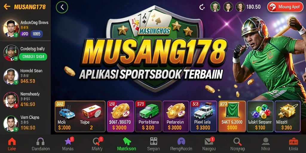 Tampilan menarik dari MUSANG178 saat memasang taruhan olahraga.