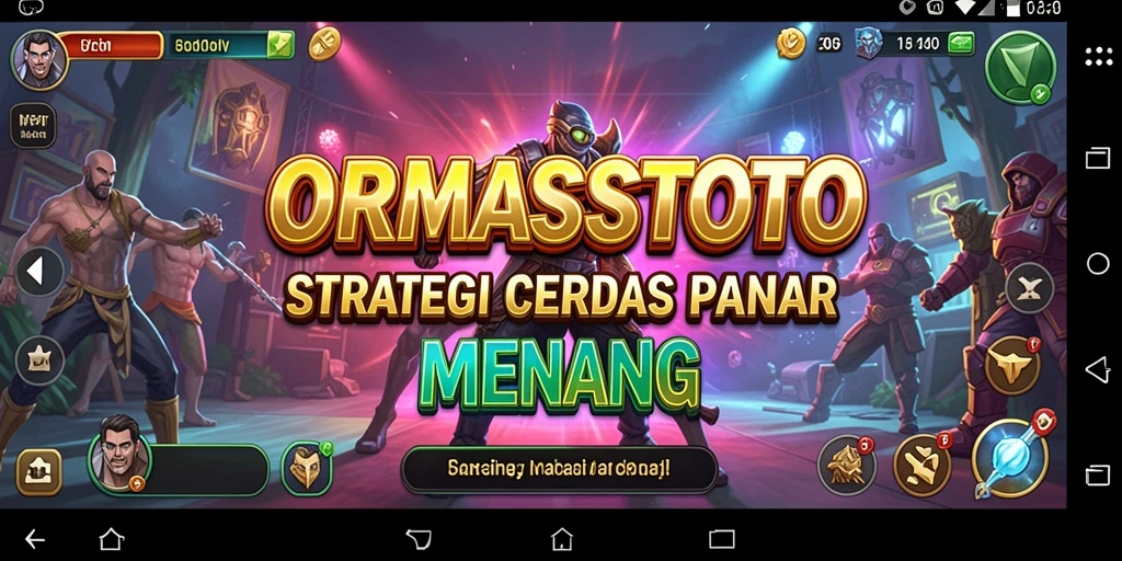 Tampilan menarik dari gameplay strategi ORMASSTOTO.