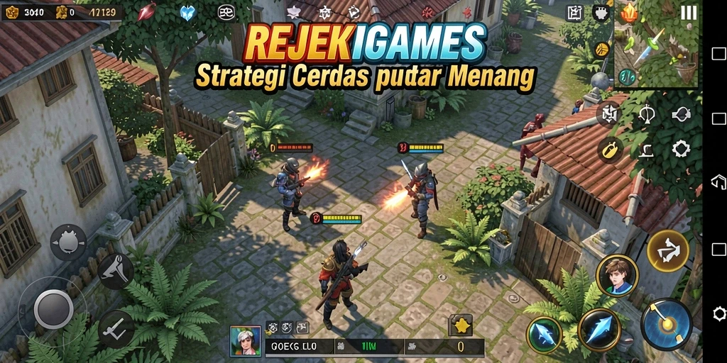 Tampilan gameplay strategis yang mendebarkan di REJEKIGAMES.