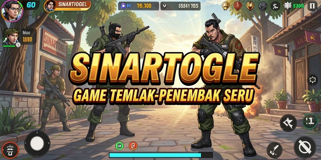 Tampilan screenshot gameplay SINARTOGEL menampilkan aksi tembak-penembak yang mendebarkan.