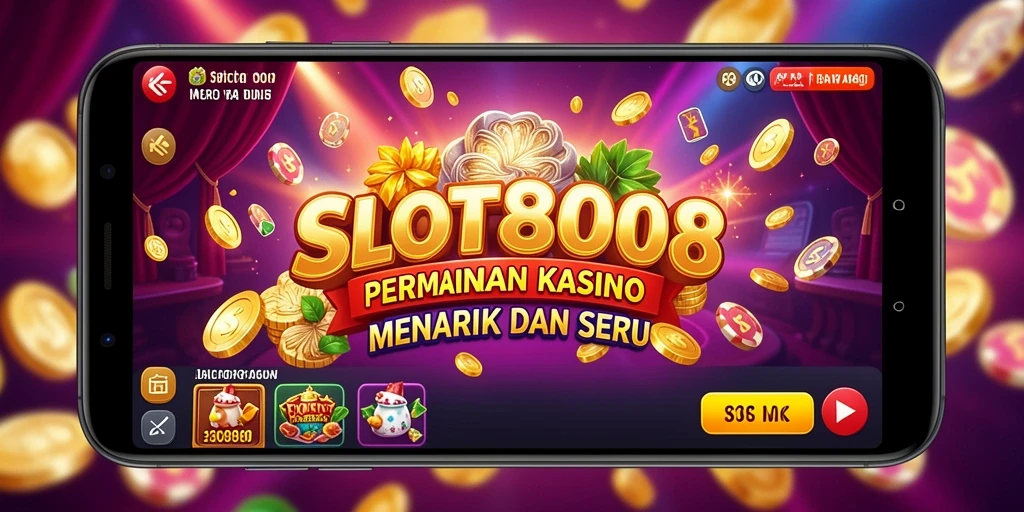 Tampilan gameplay SLOT8808 yang menarik dan penuh warna.