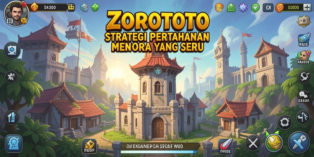 Tampilan gameplay ZOROTOTO yang seru dan menegangkan dalam Tower Defense
